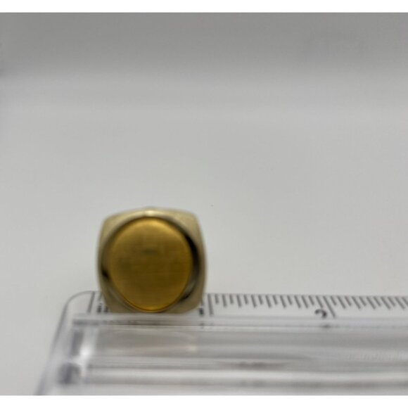 Swank Cufflinks Satin Shiny Gold Tone Watch 1" - Picture 6 of 6